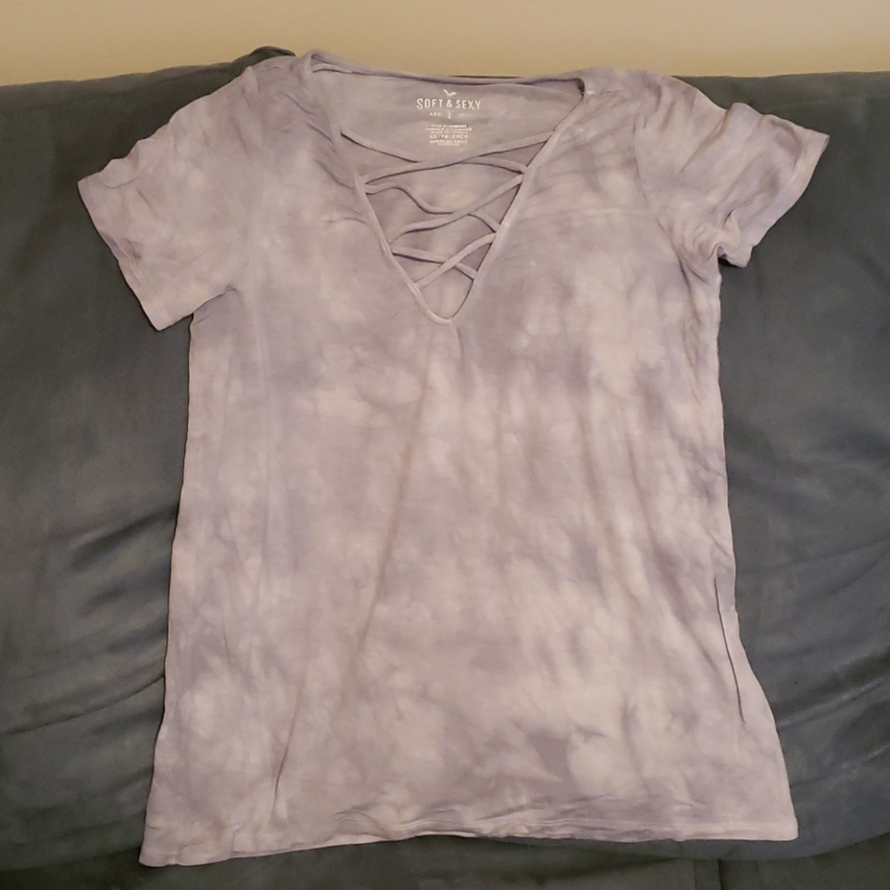 Crisscross front t-shirt